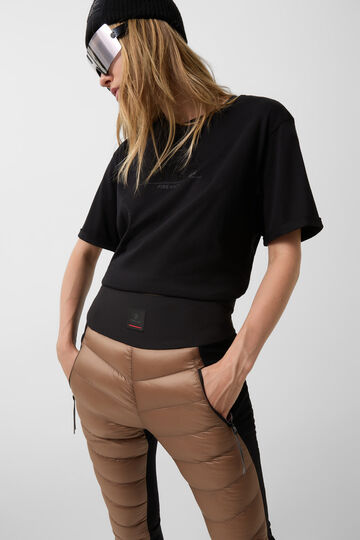 Daunen-Hose Cora Karamell/Schwarz Daunen-Hose Cora Karamell/Schwarz