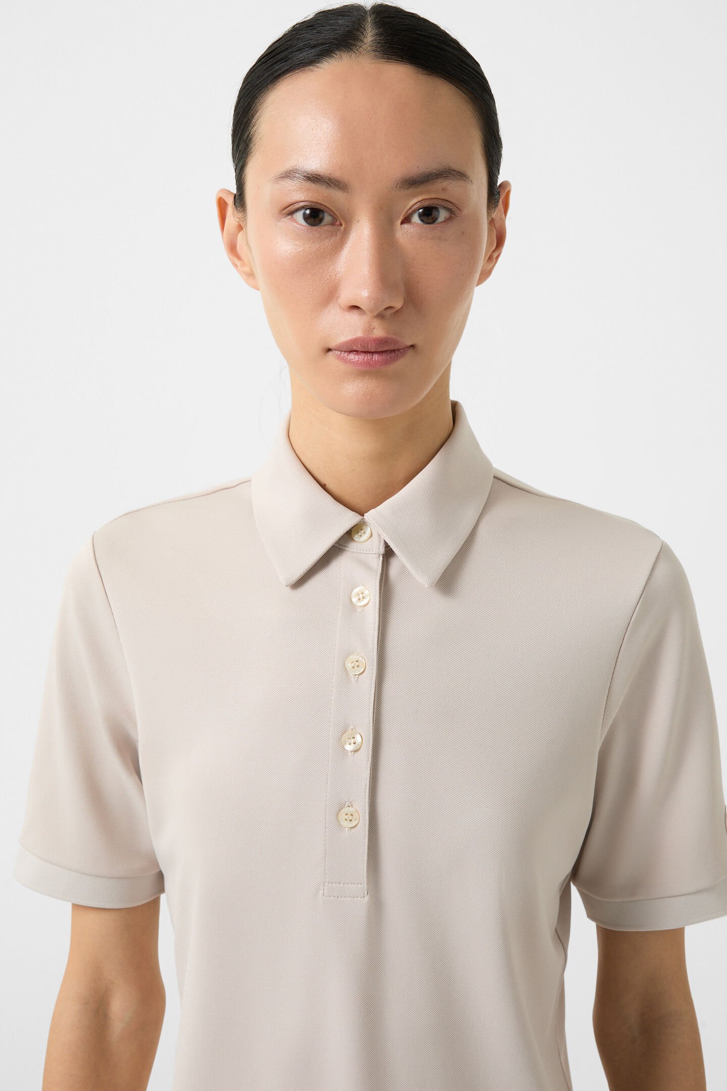 Danielle functional short-sleeved top Sand