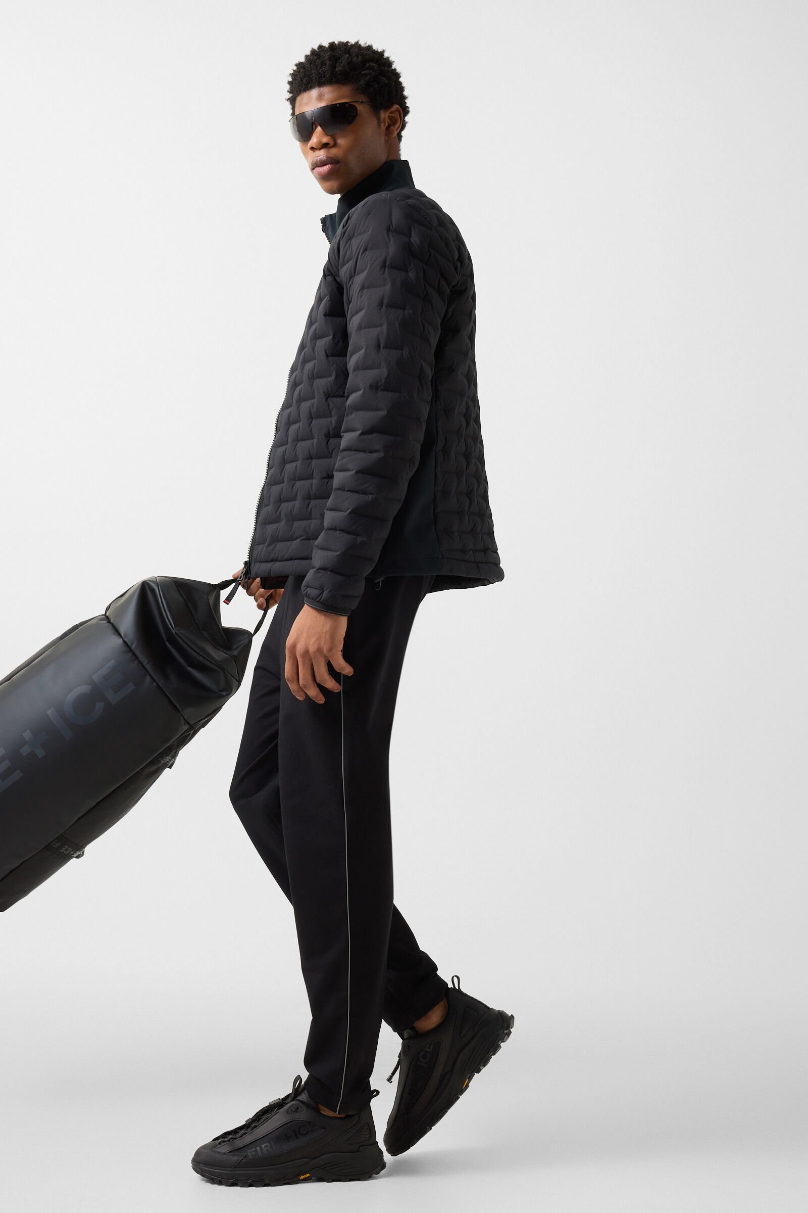 Lightweight down jacket grey Black