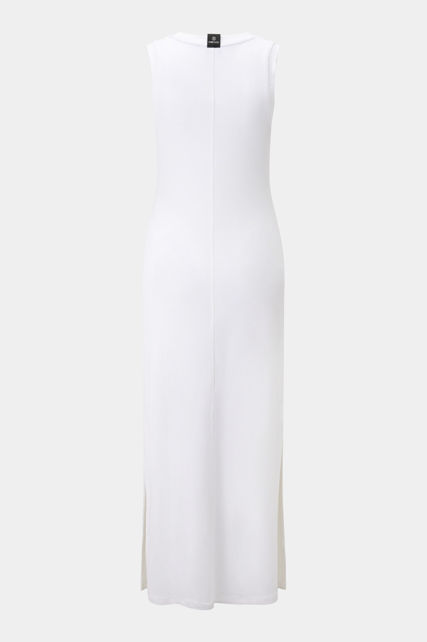 Rib knit dress Eleen White