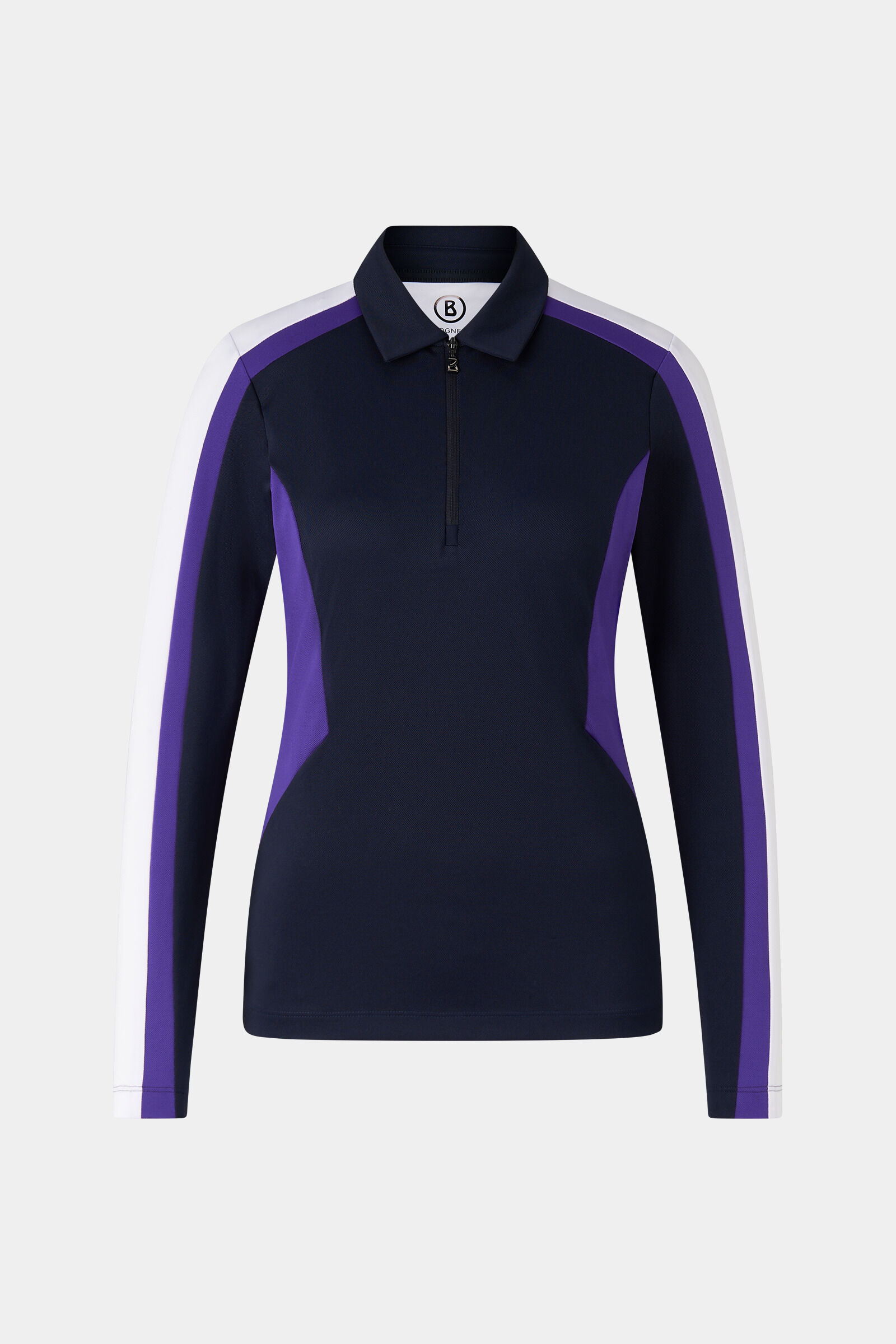 Greta functional long-sleeved top Navy blue/purple