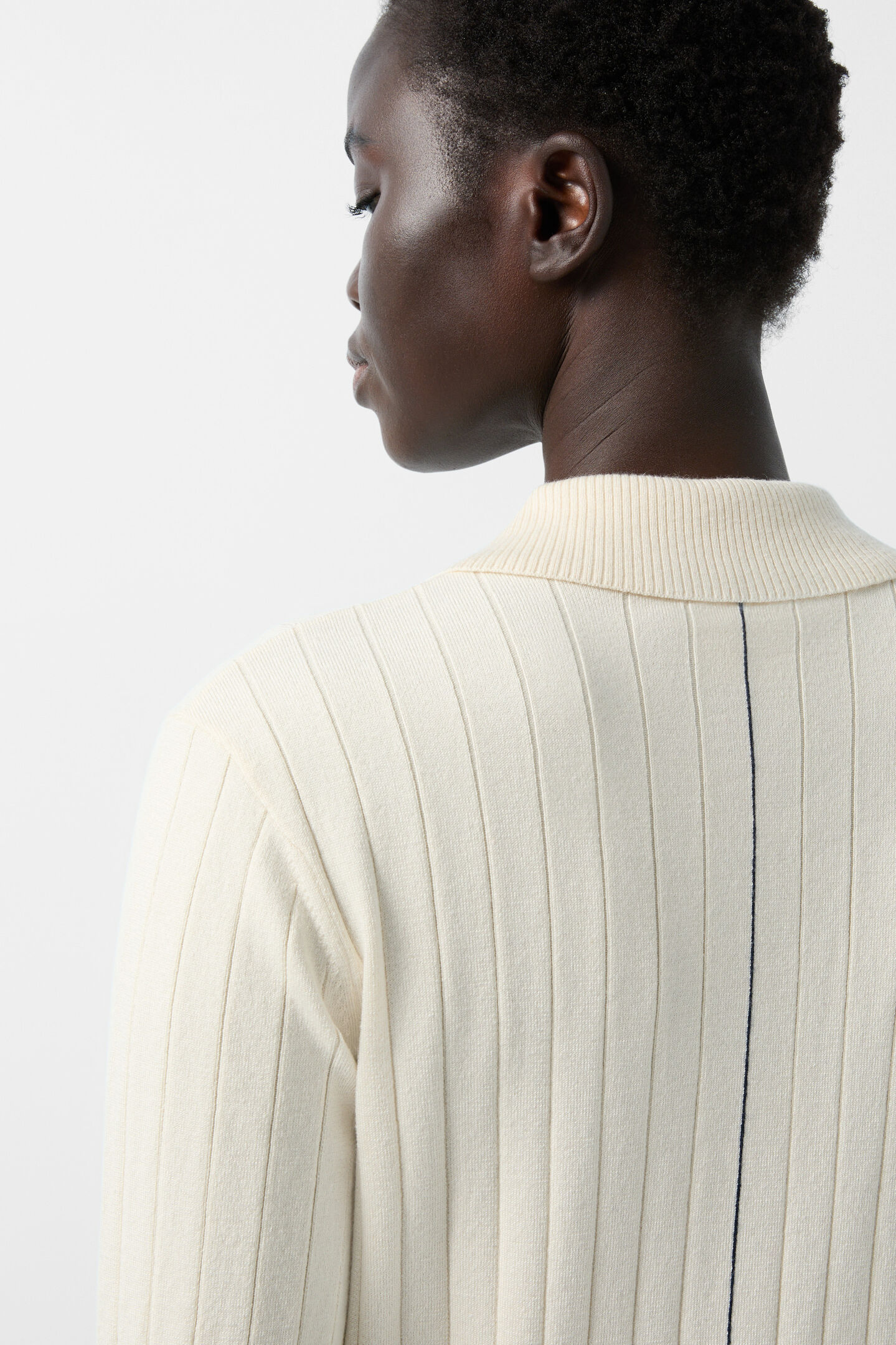Knitted polo shirt June Off-White