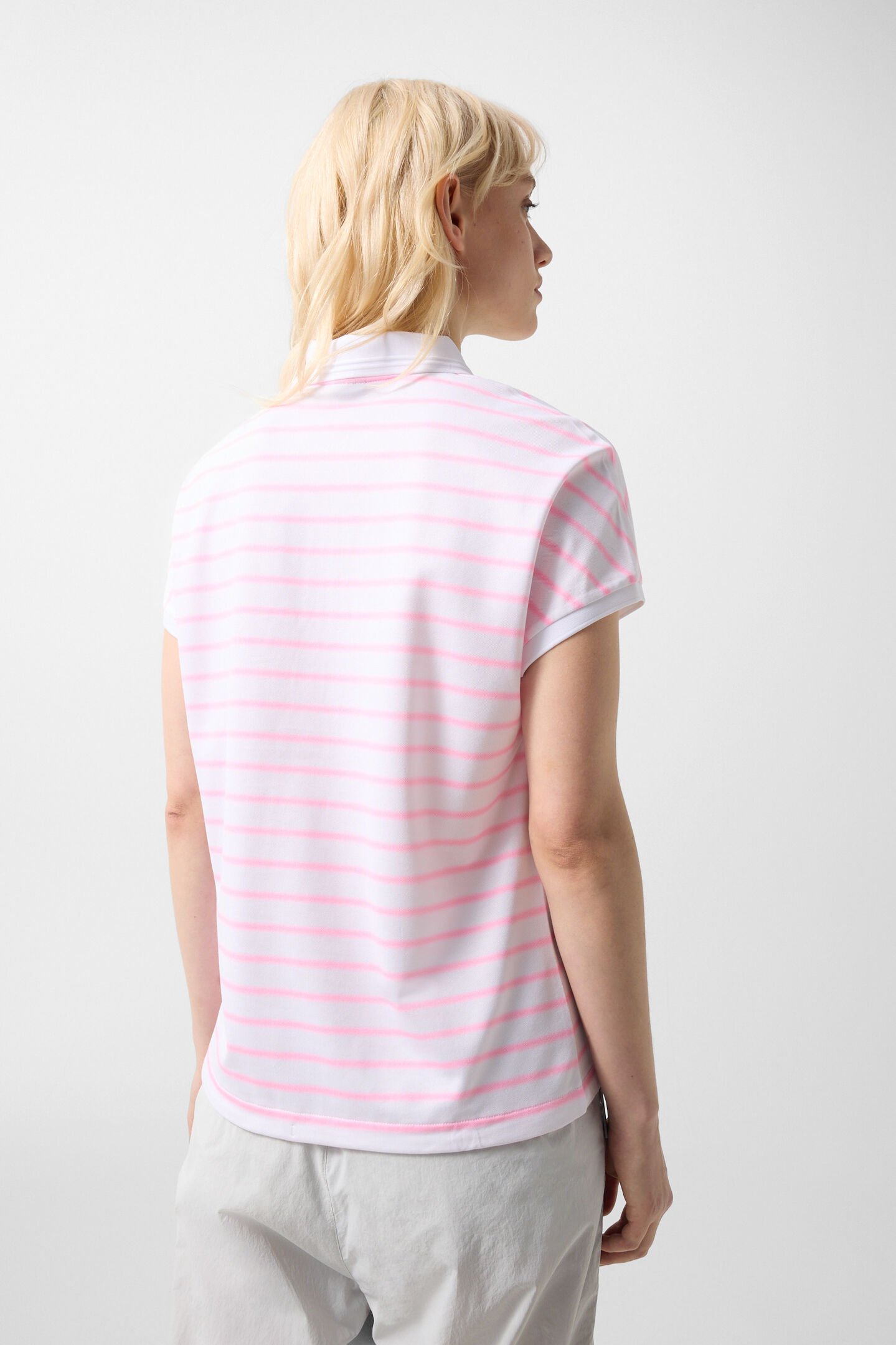 Polo Gaja rose/blanc