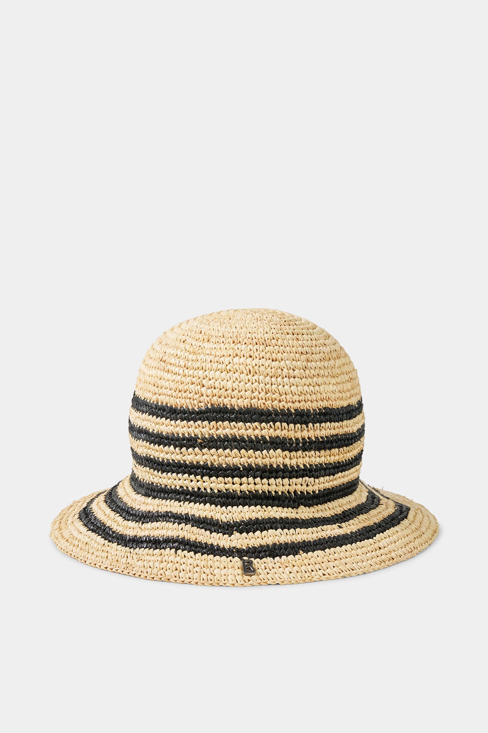 Strohhut Momo Beige/Schwarz