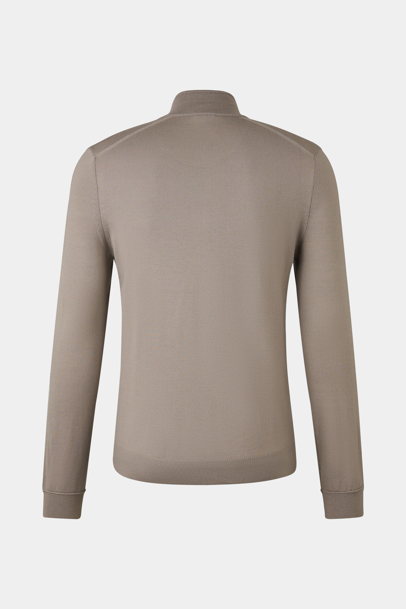 Ouri fine knit troyer Greige