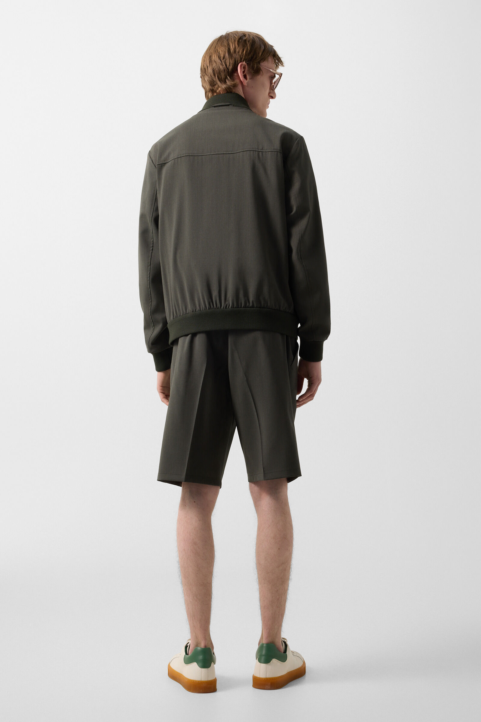 Virgin wool jacket Milan Olive green