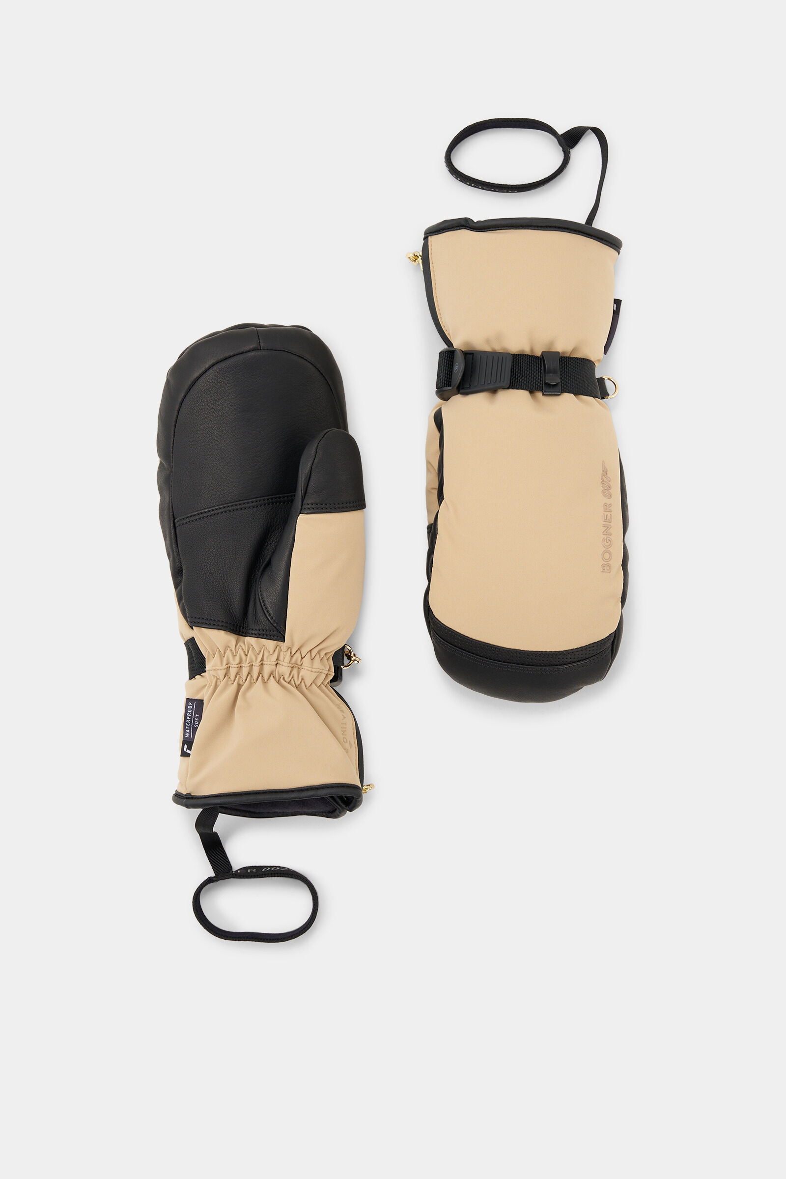 Handschuhe Flora 007 Beige/Schwarz