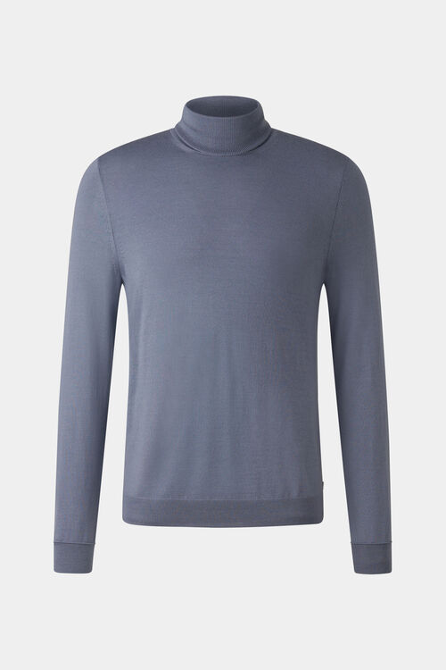 Rollkragenpullover Gordon Blau-Grau