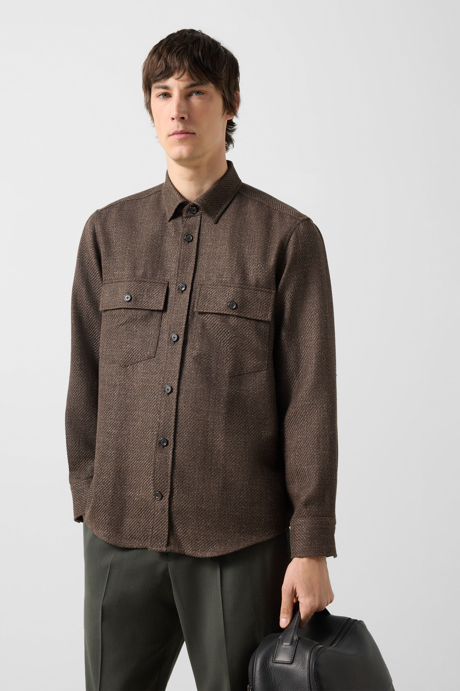Shirt Heiko Dark brown