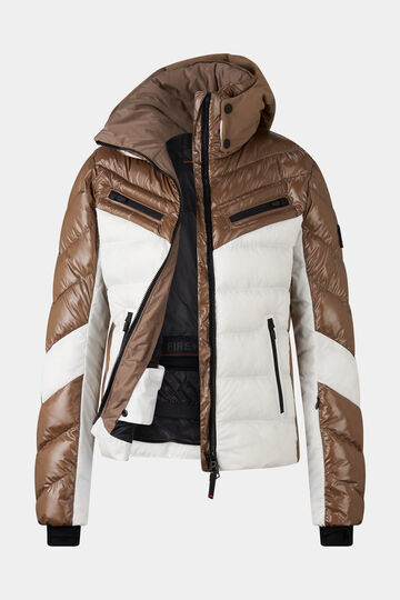 Ski-Steppjacke Farina Karamell/Weiß Ski-Steppjacke Farina Karamell/Weiß