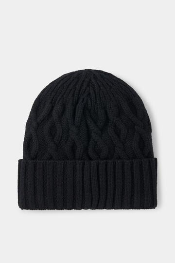 Jamila knitted cashmere hat Black Jamila knitted cashmere hat Black