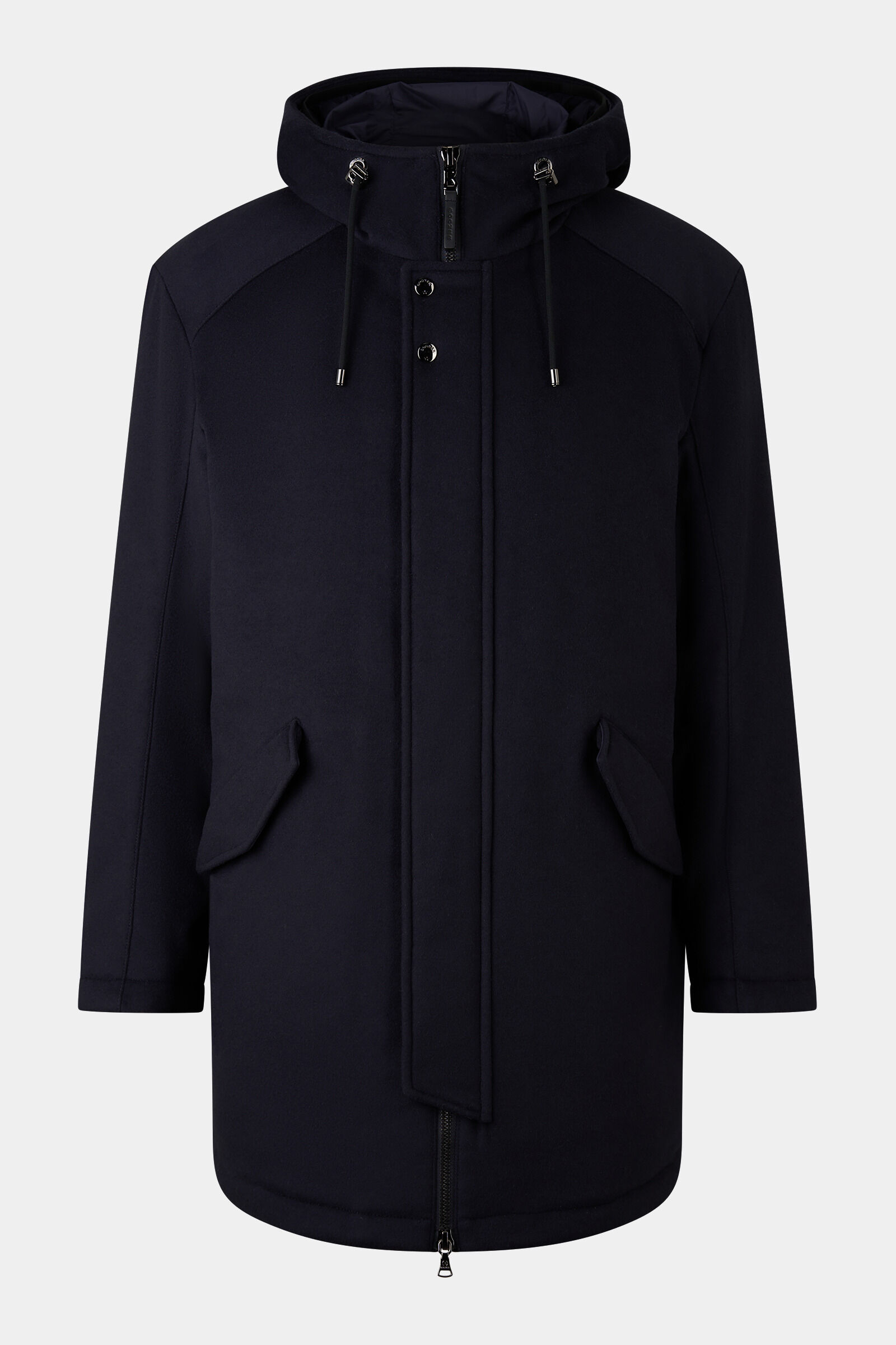 Perce down parka Navy blue
