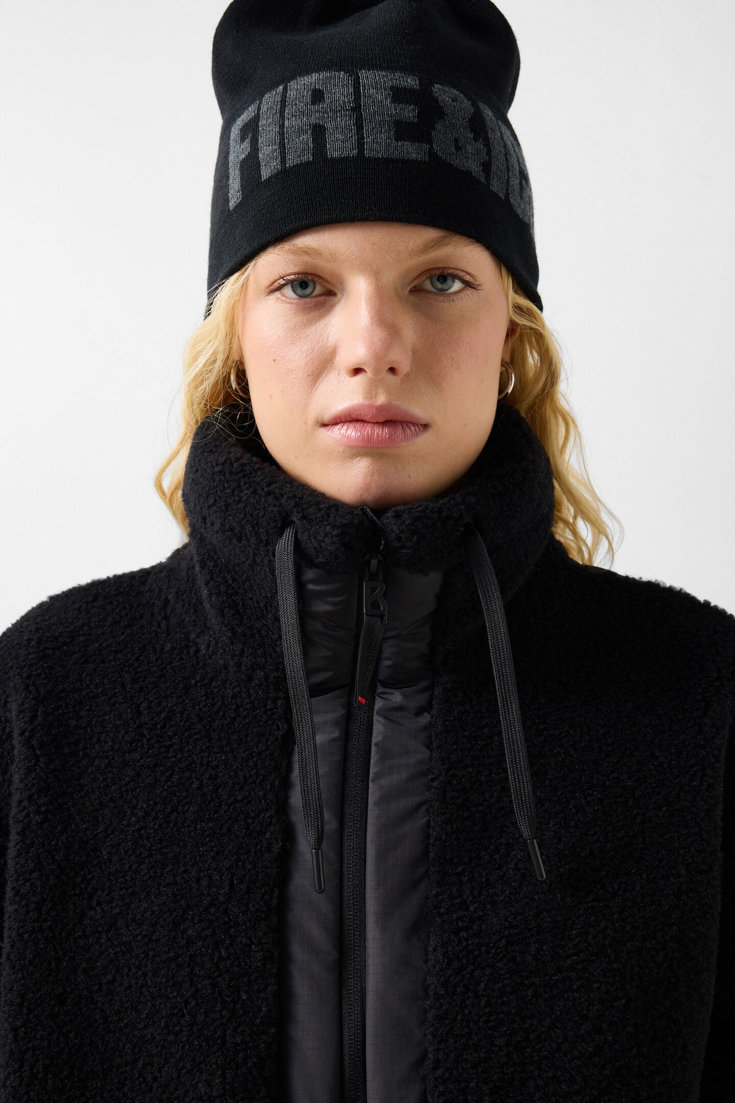 Ninetta Mid-Layer Teddy Jacket Black