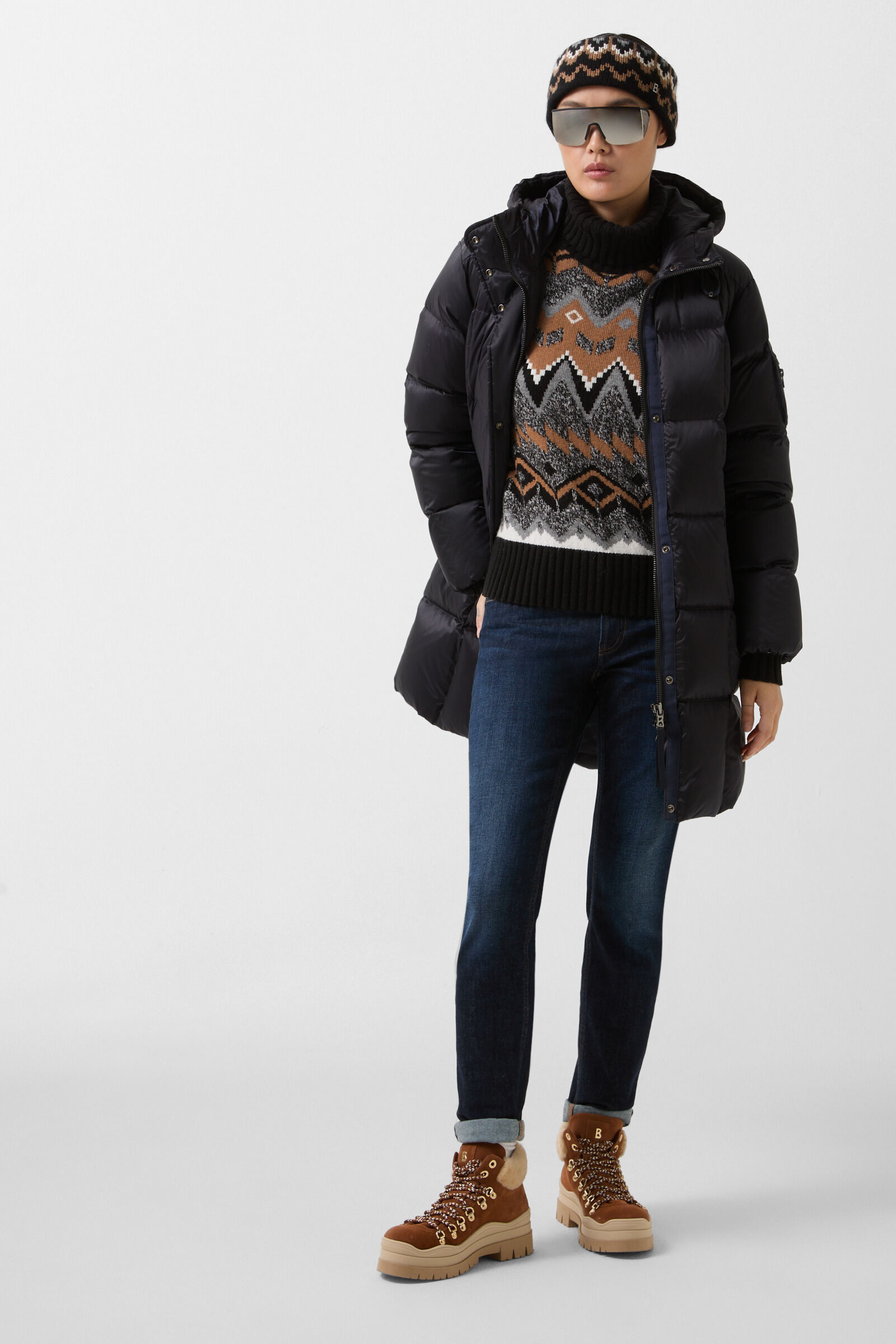 Norwegian jumper Raegan Black/grey/hazel