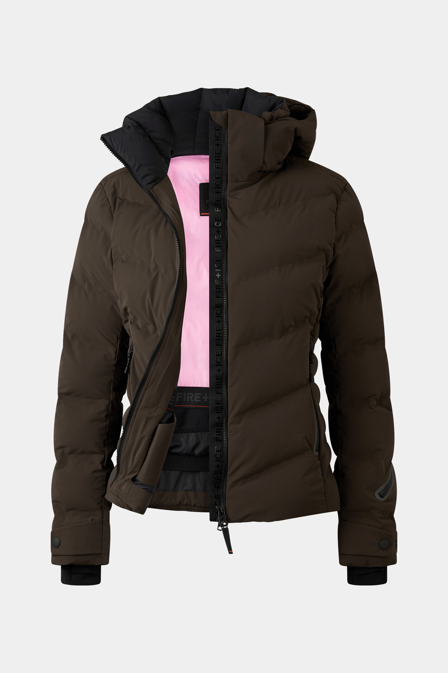 Tech-Sael quilted jacket Chocolate