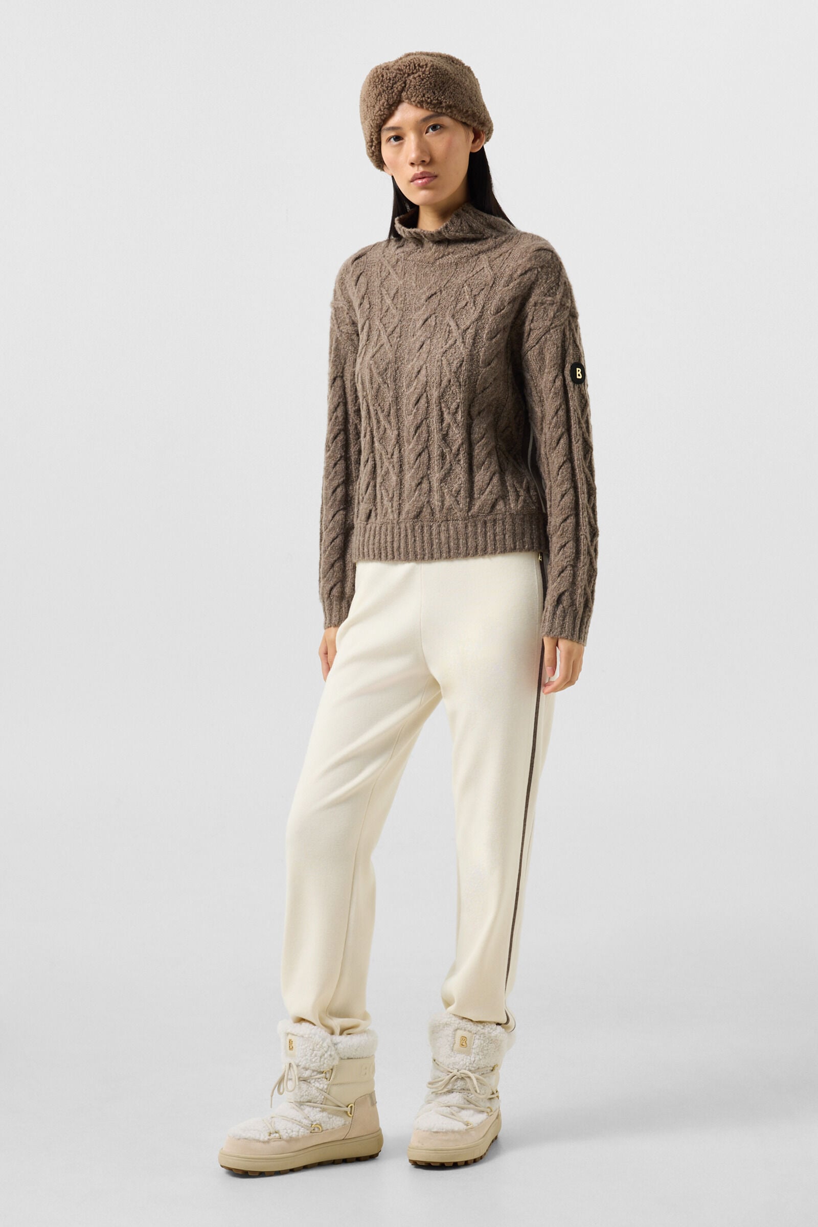 Malene virgin wool jumper Hazel