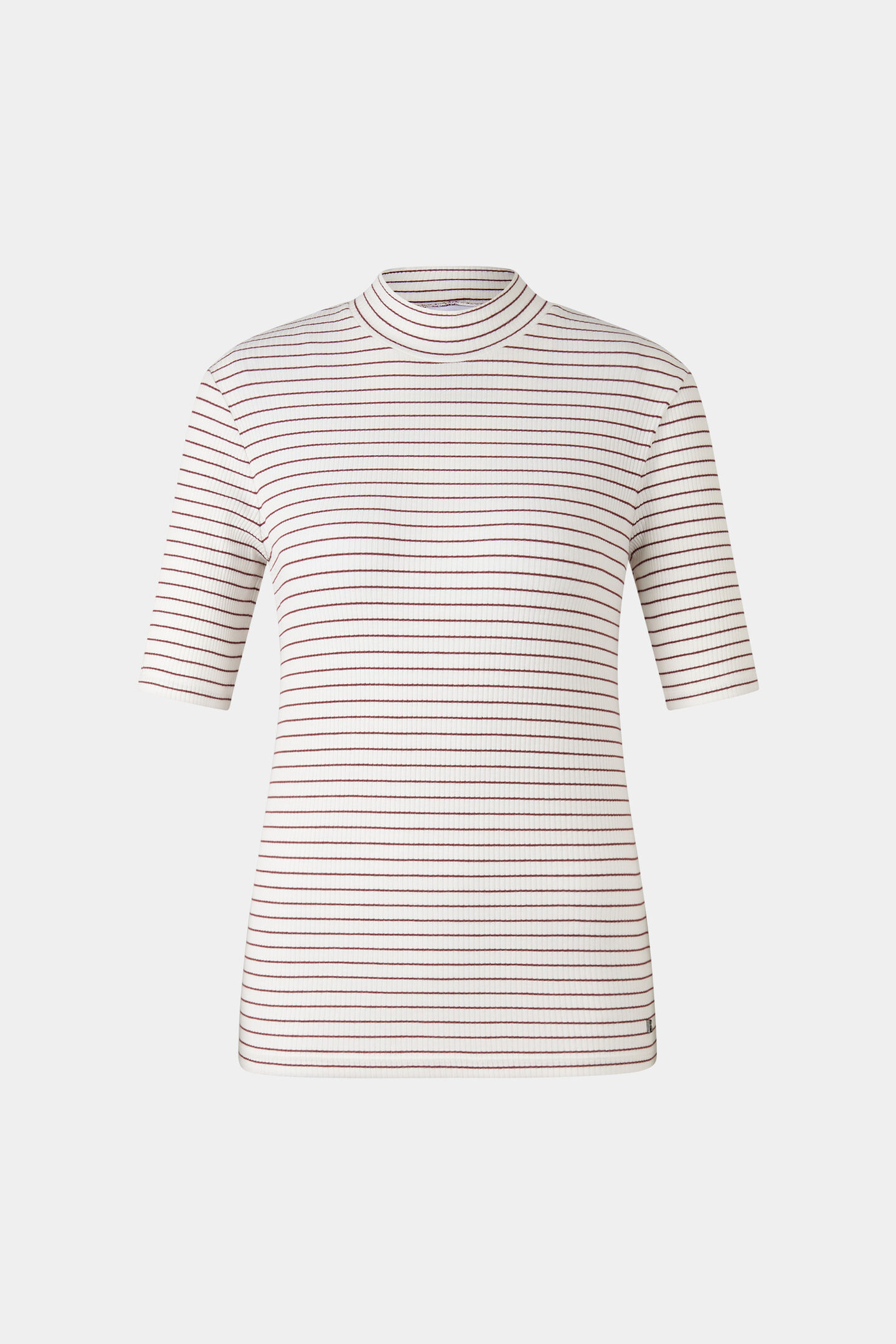 T-Shirt Riva Weinrot/Off-White