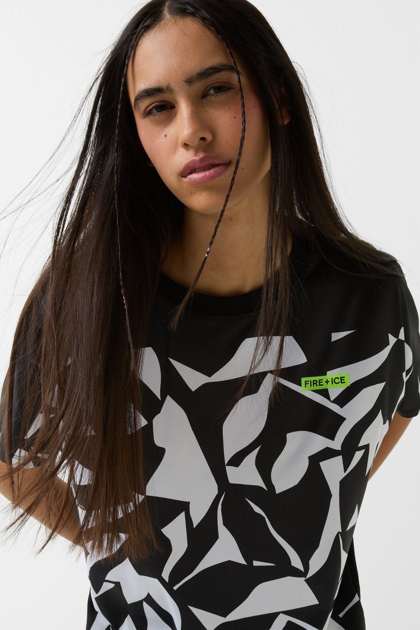 Dina functional shirt Black/white