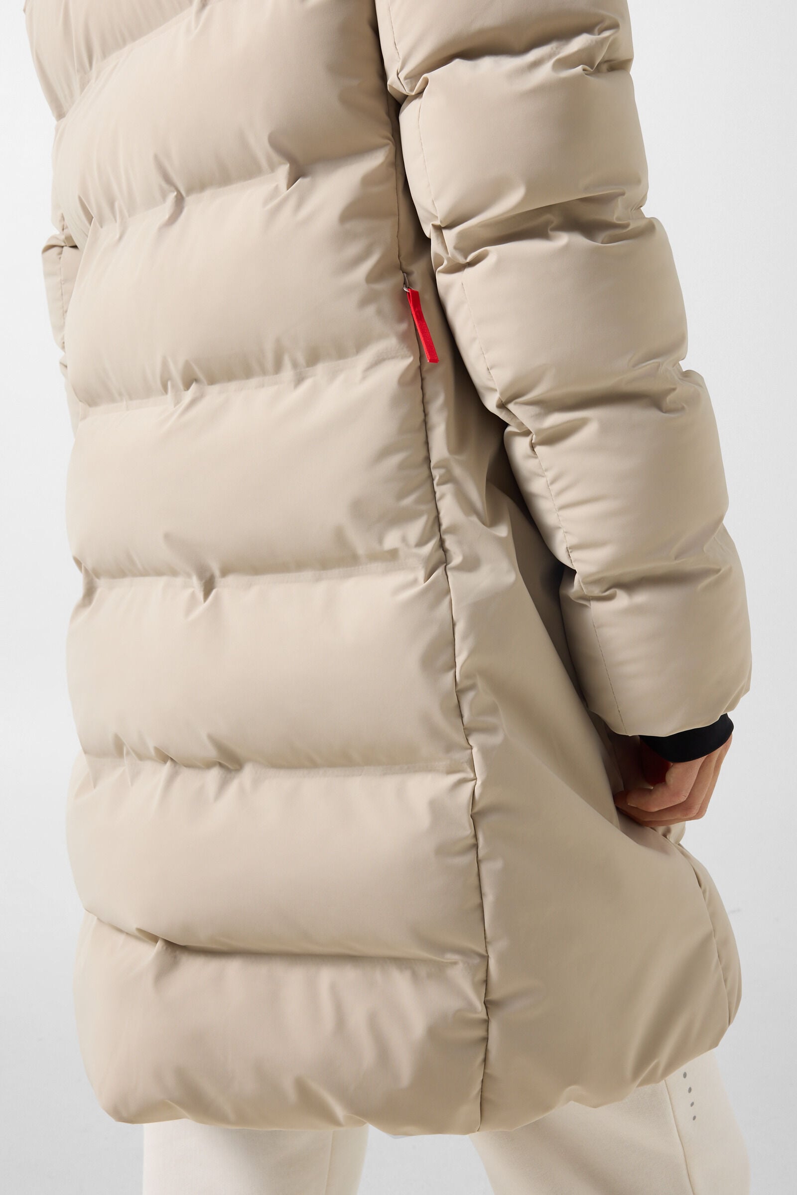 Tec-Aen quilted coat Beige