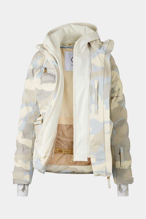 Ellya quilted jacket Light blue/cream