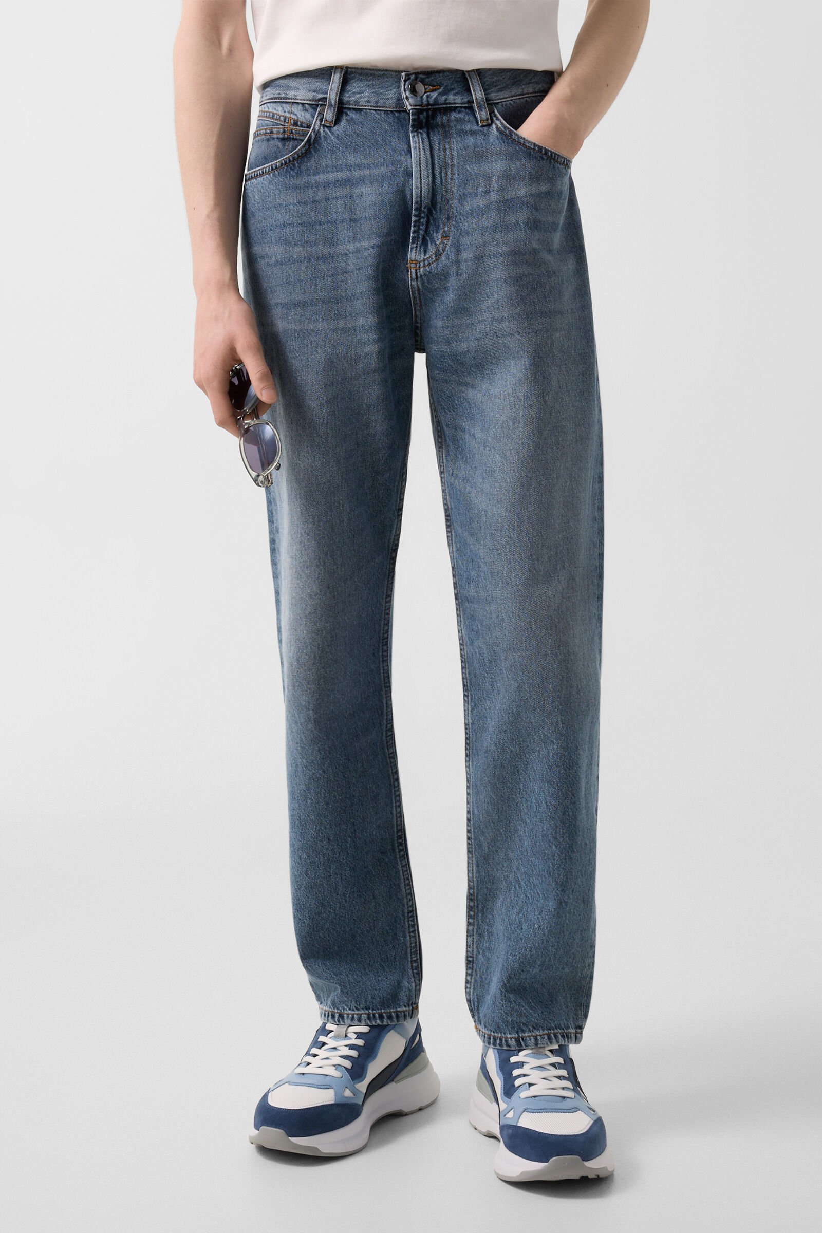 Straight fit jeans Travis Denim Blue