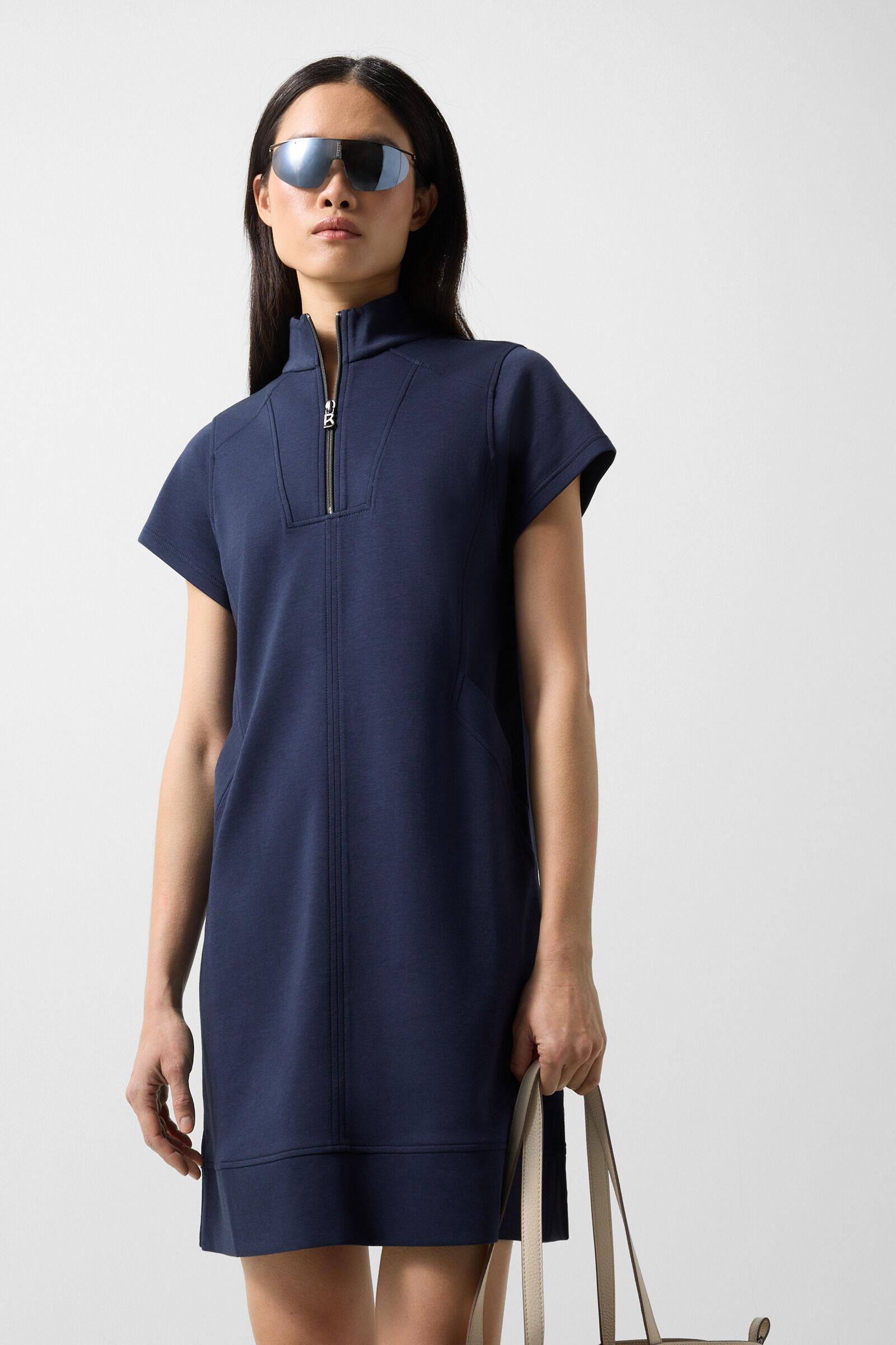Coleen jersey dress Navy blue