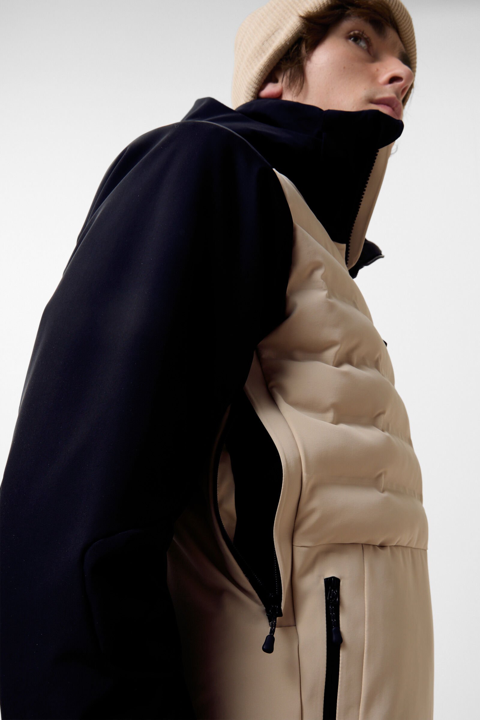 Ivo ski jacket Beige/black