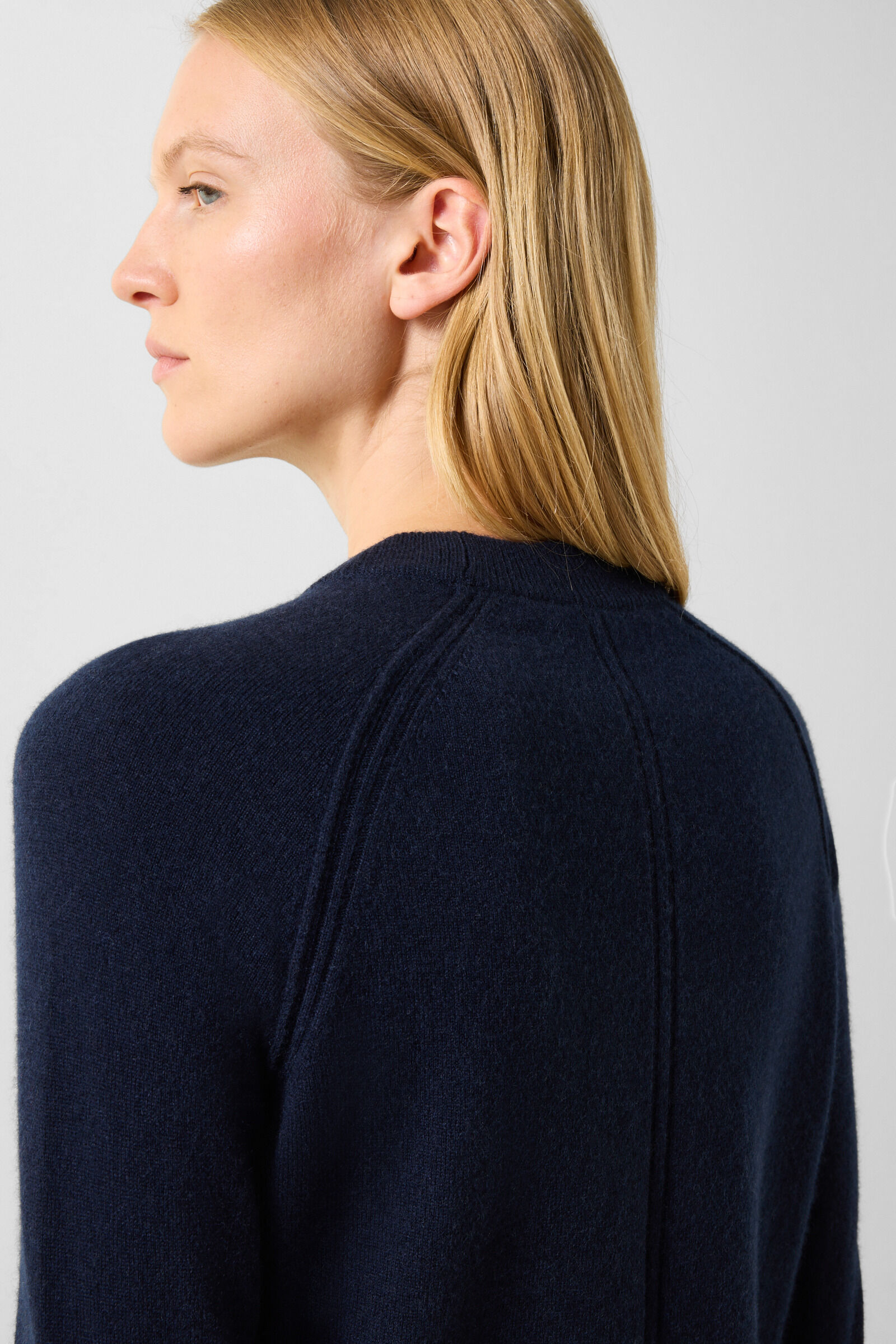Vanessa pure new wool and cashmere jumper Navy