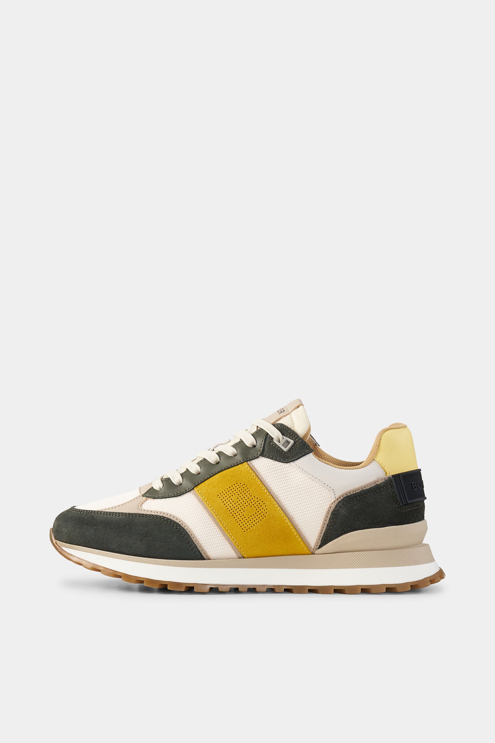 Sneaker Newport Dark green/yellow/white