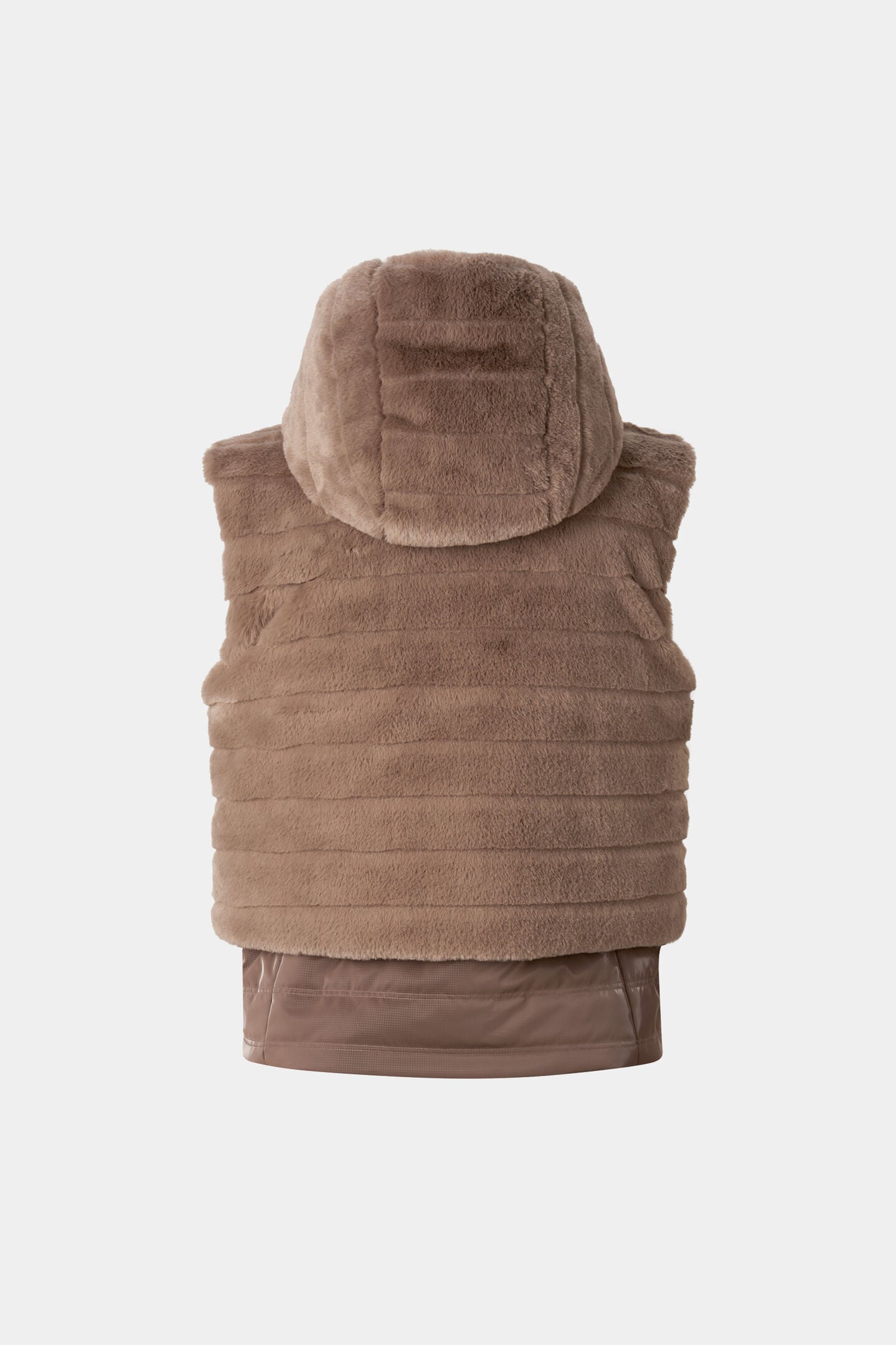 Manda Faux Fur Down Vest Hazel
