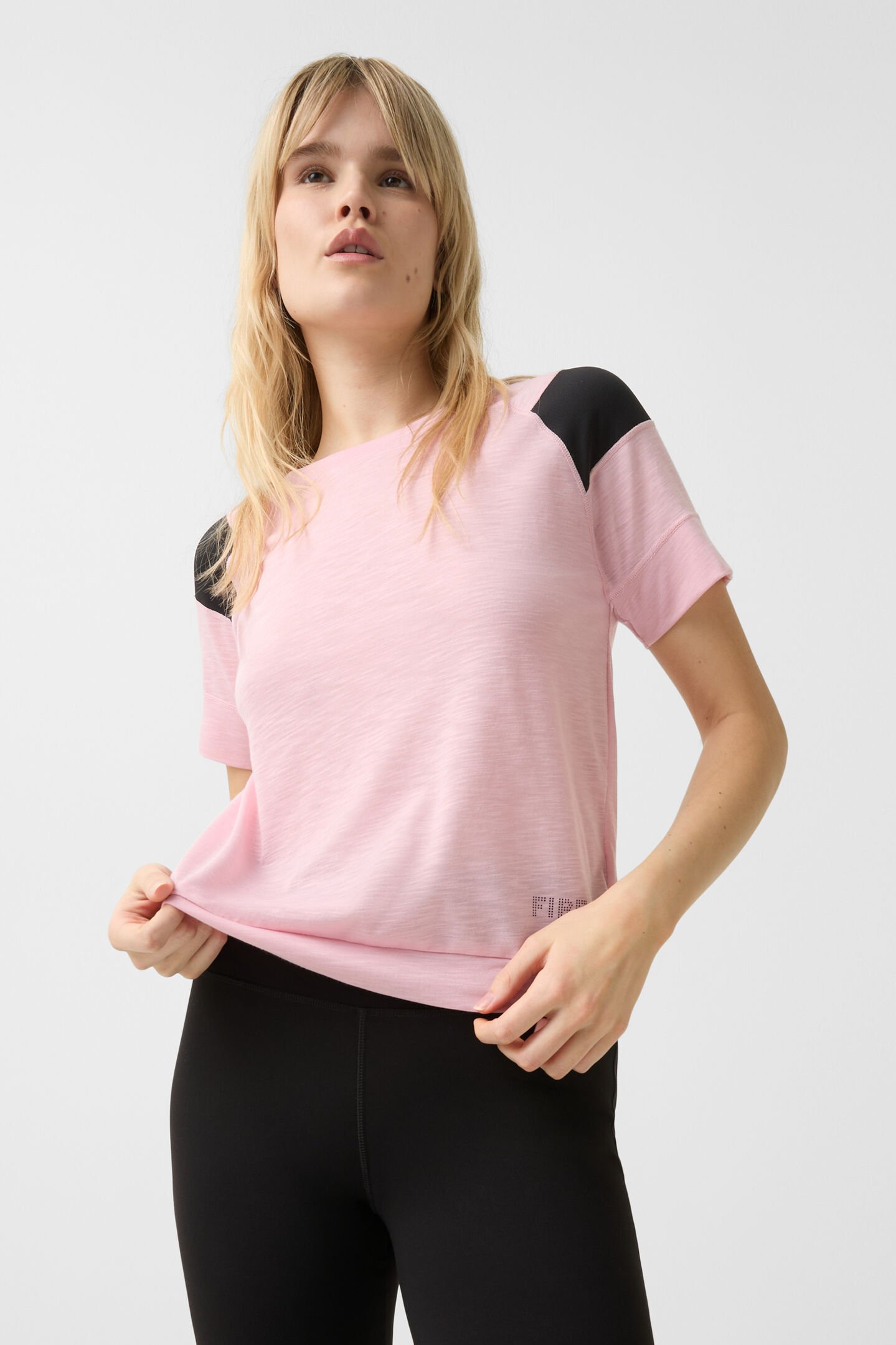 Helene shirt Pink/black