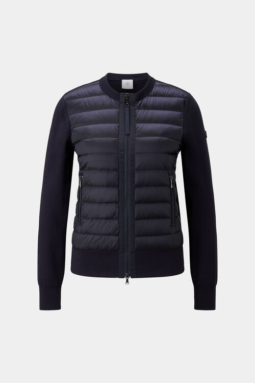 Hybrid knit jacket Zilly Navy blue