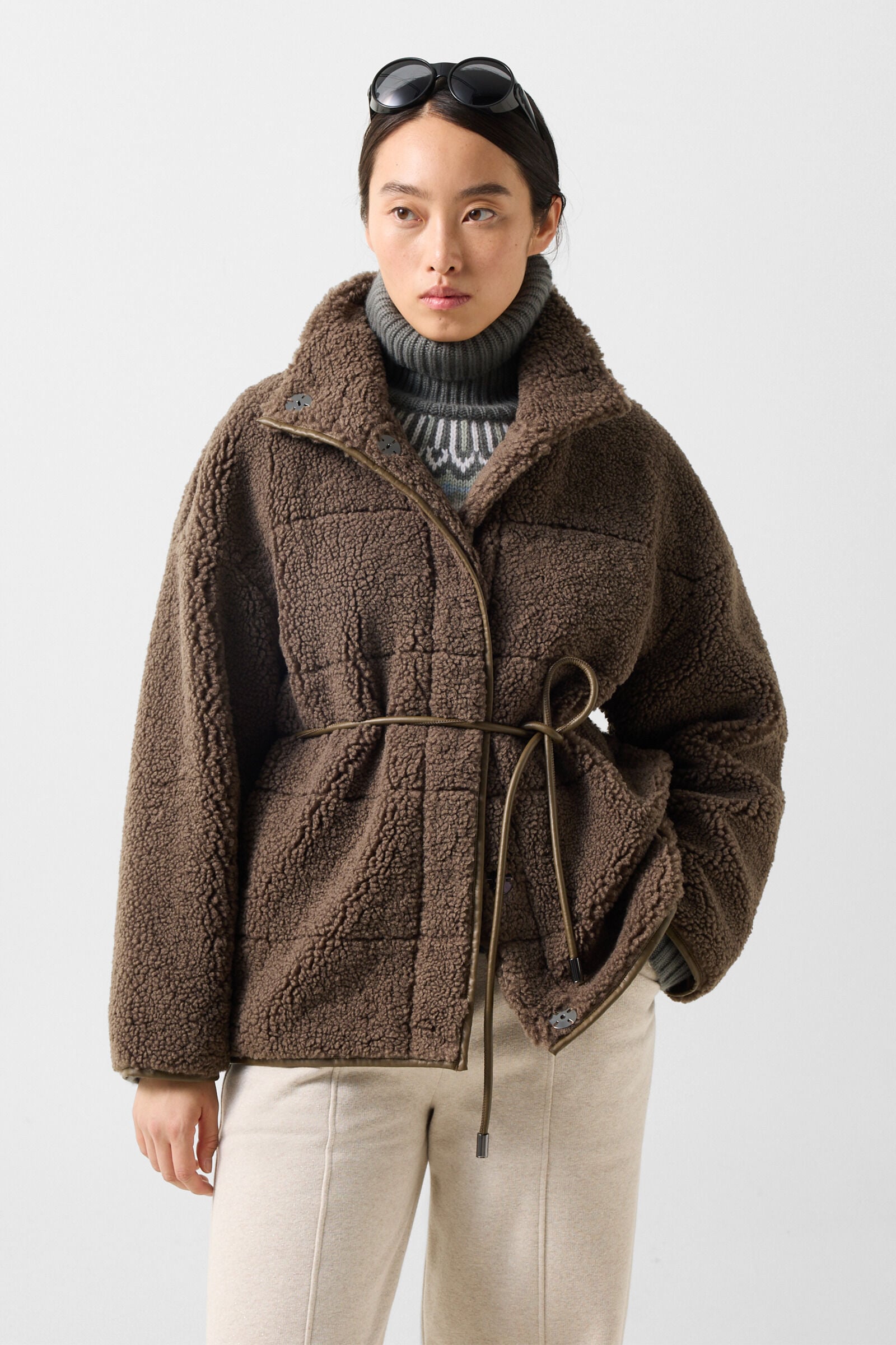 Kimberly teddy jacket Khaki