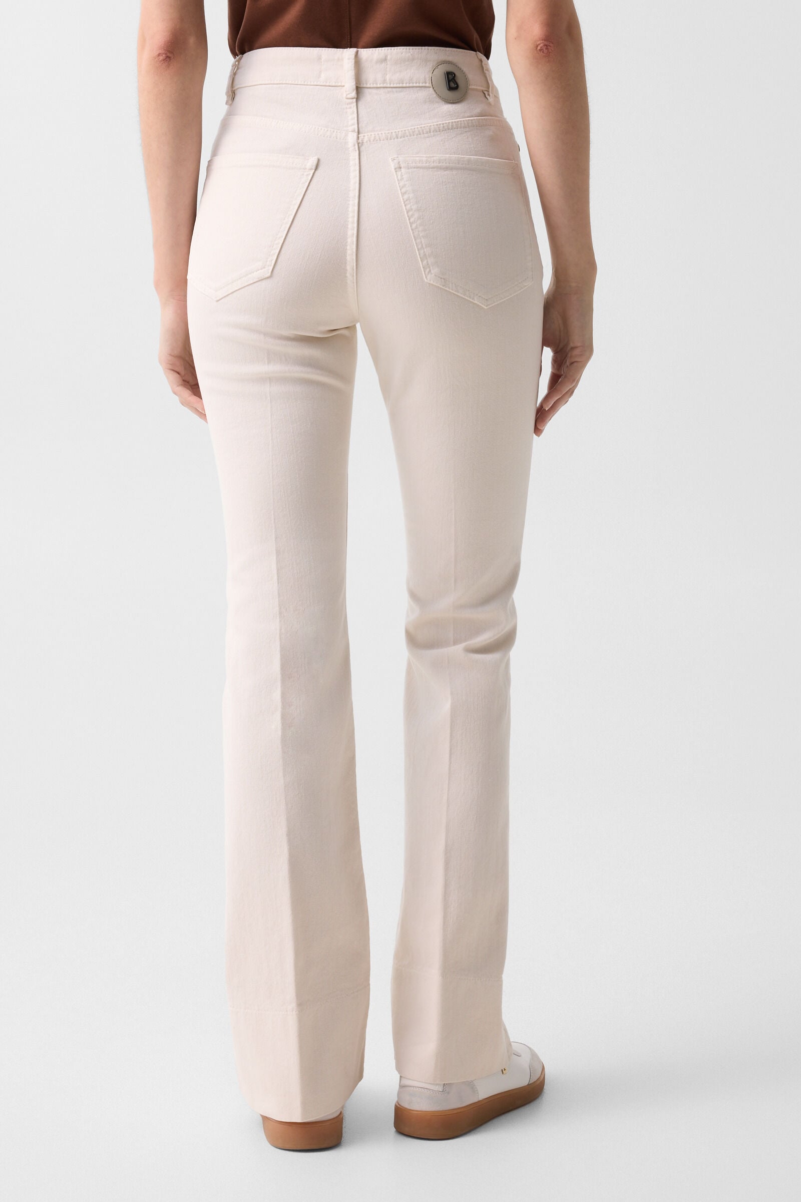 Flared fit jeans Devin Cream