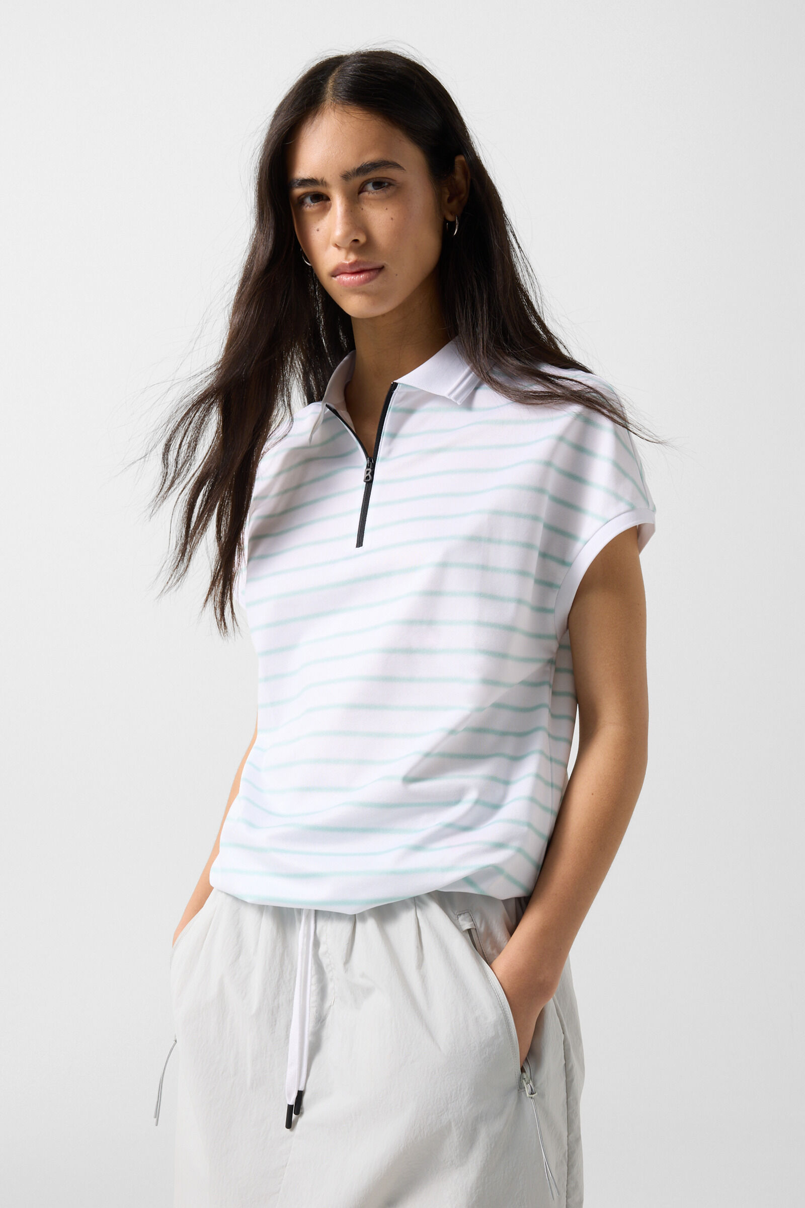 Gaja polo shirt Mint/white