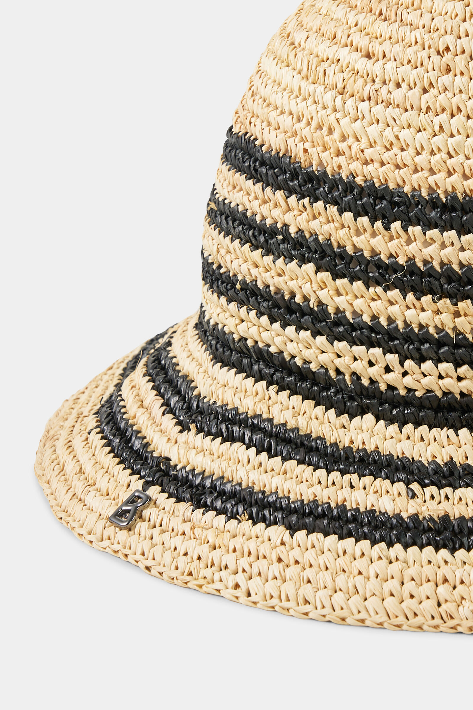 Momo straw hat Beige/black