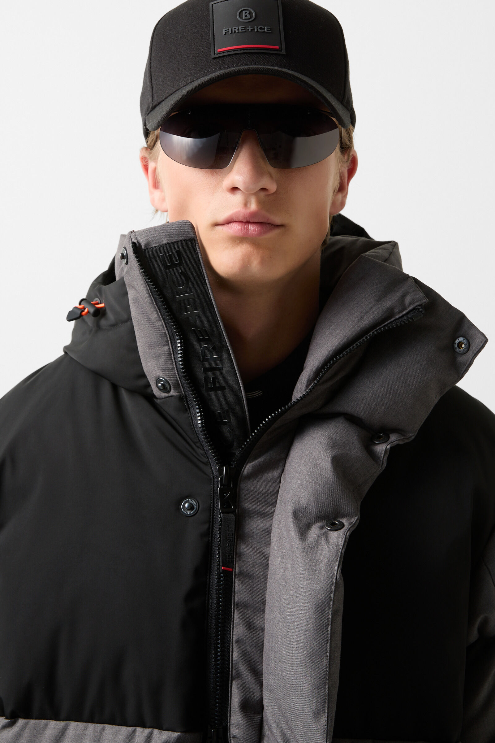 Walt down coat Grey/black