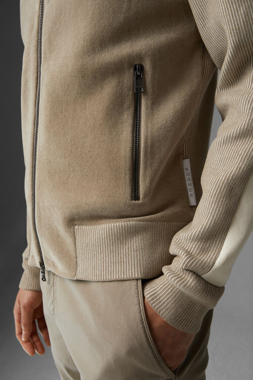 Fleece-Strickjacke Denton