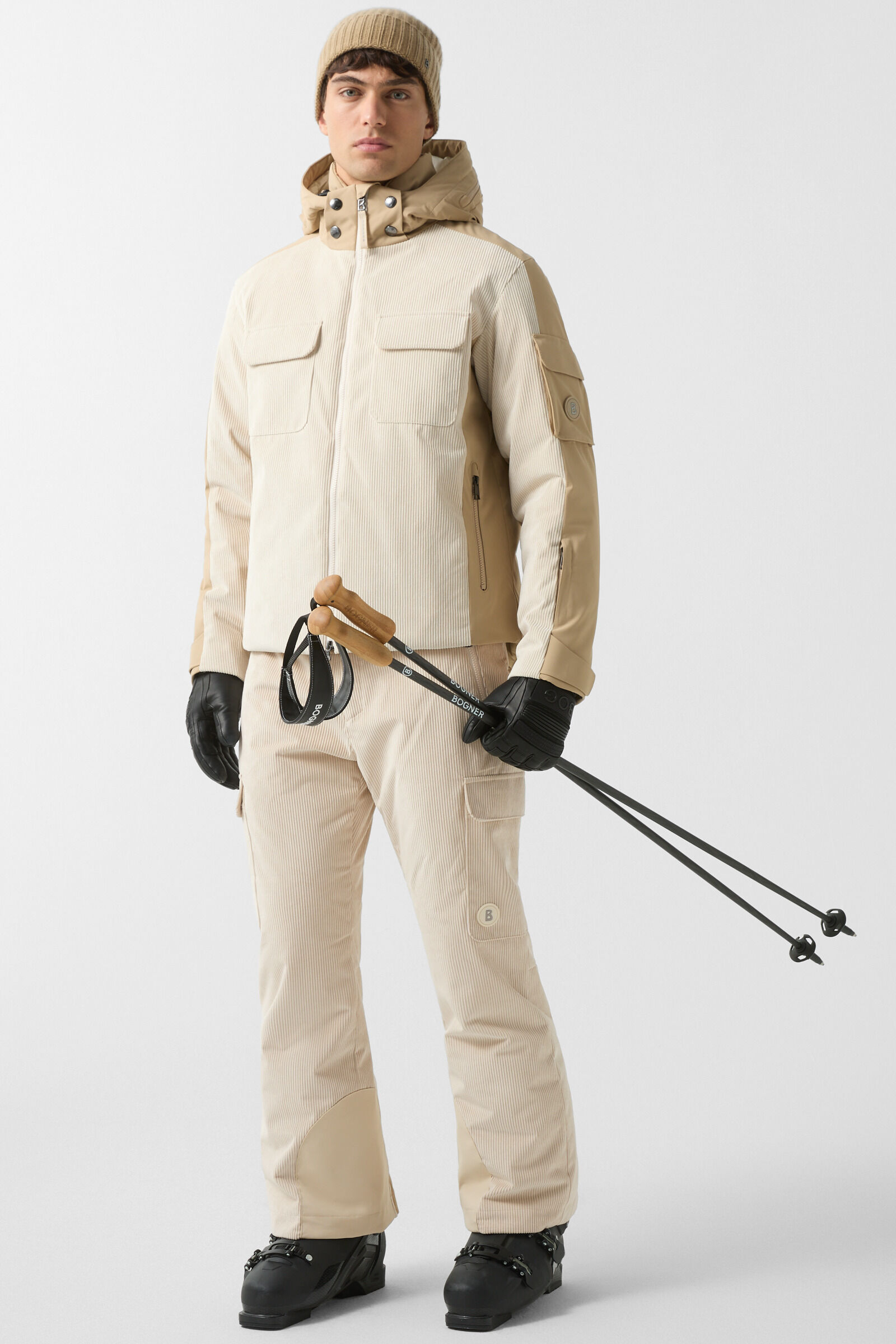 Corbin corduroy ski trousers Sand