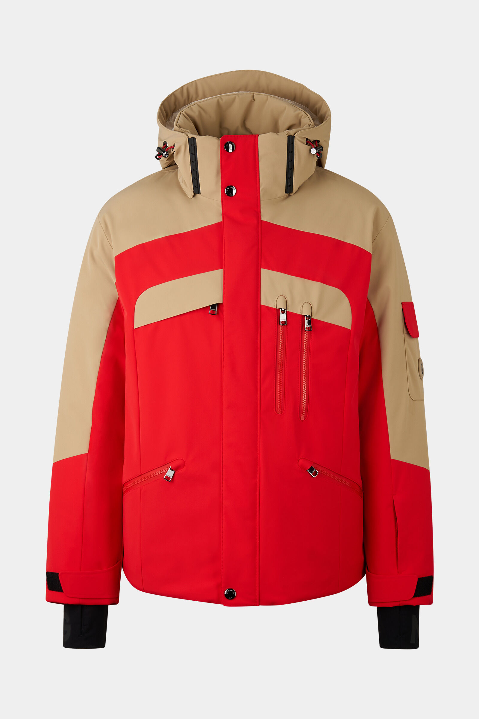 Danjo down ski jacket Red/beige