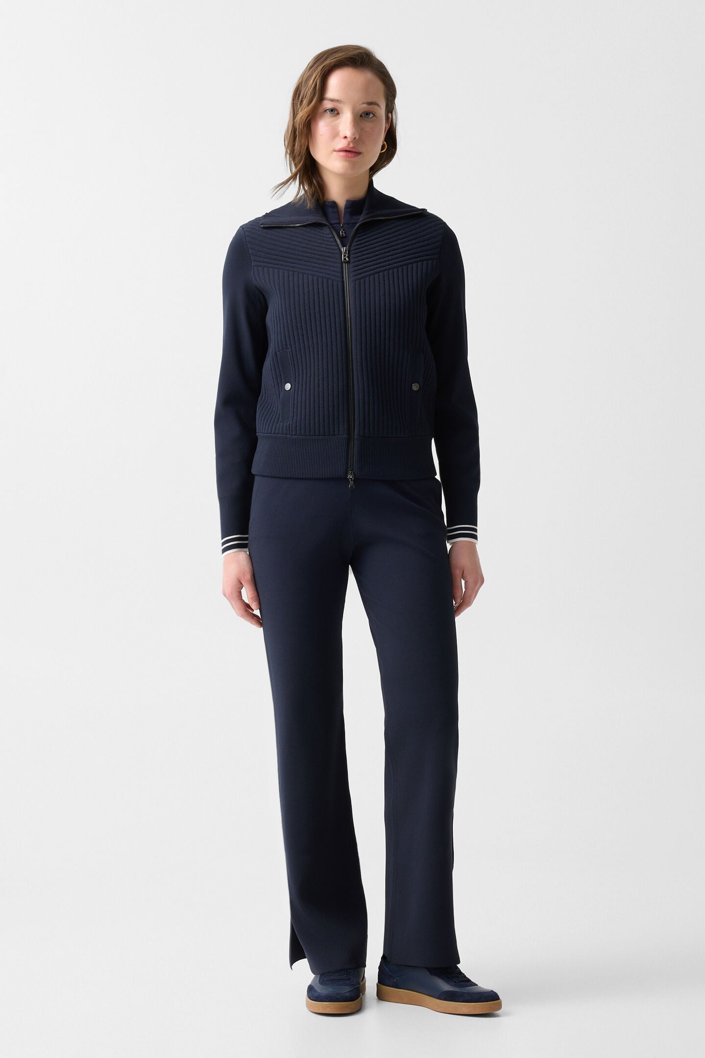 Jana knit jacket Navy blue