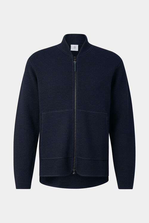 Virgin wool cardigan Everest Navy blue