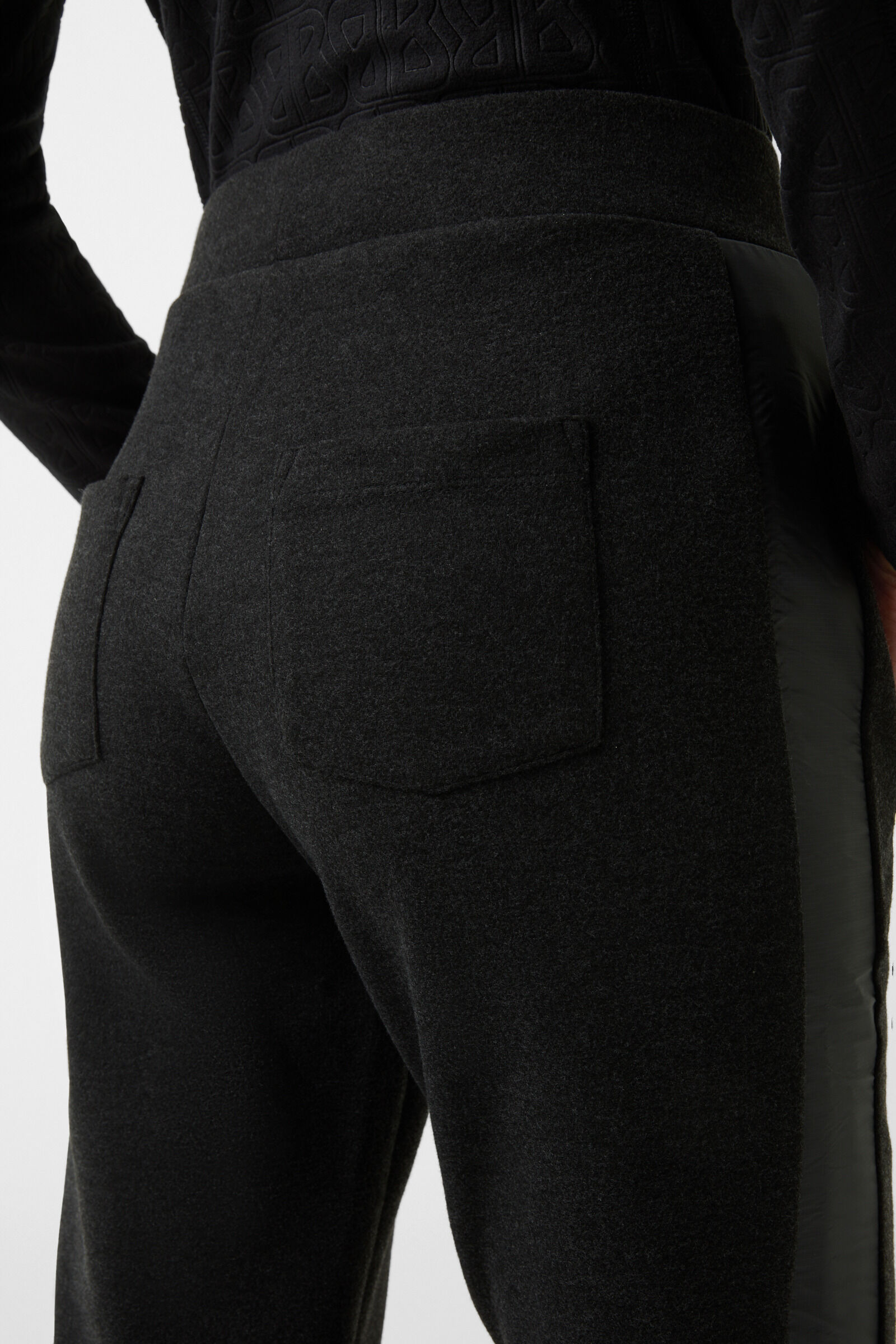 Kimmie flannel trousers Anthracite