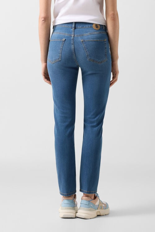 7/8-Slim Fit Jeans Julie Denim Blue