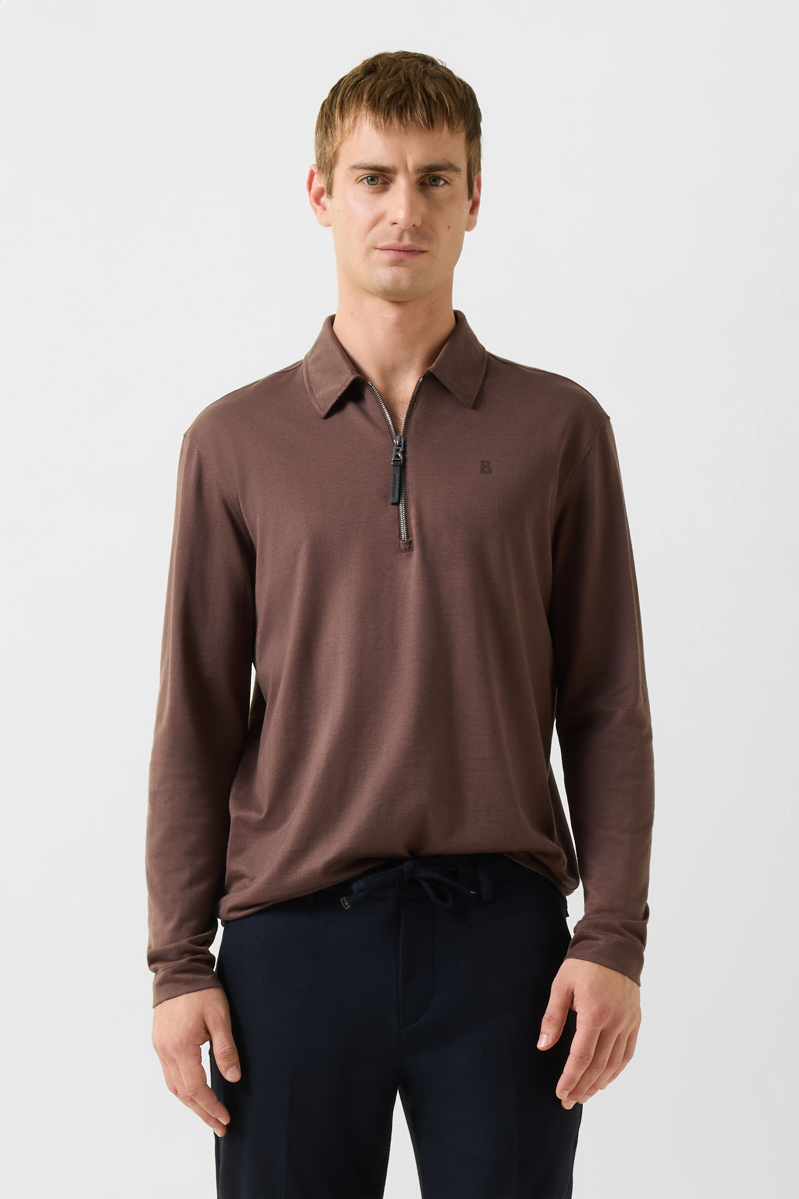Bailey Polo Long-Sleeved Top Brown