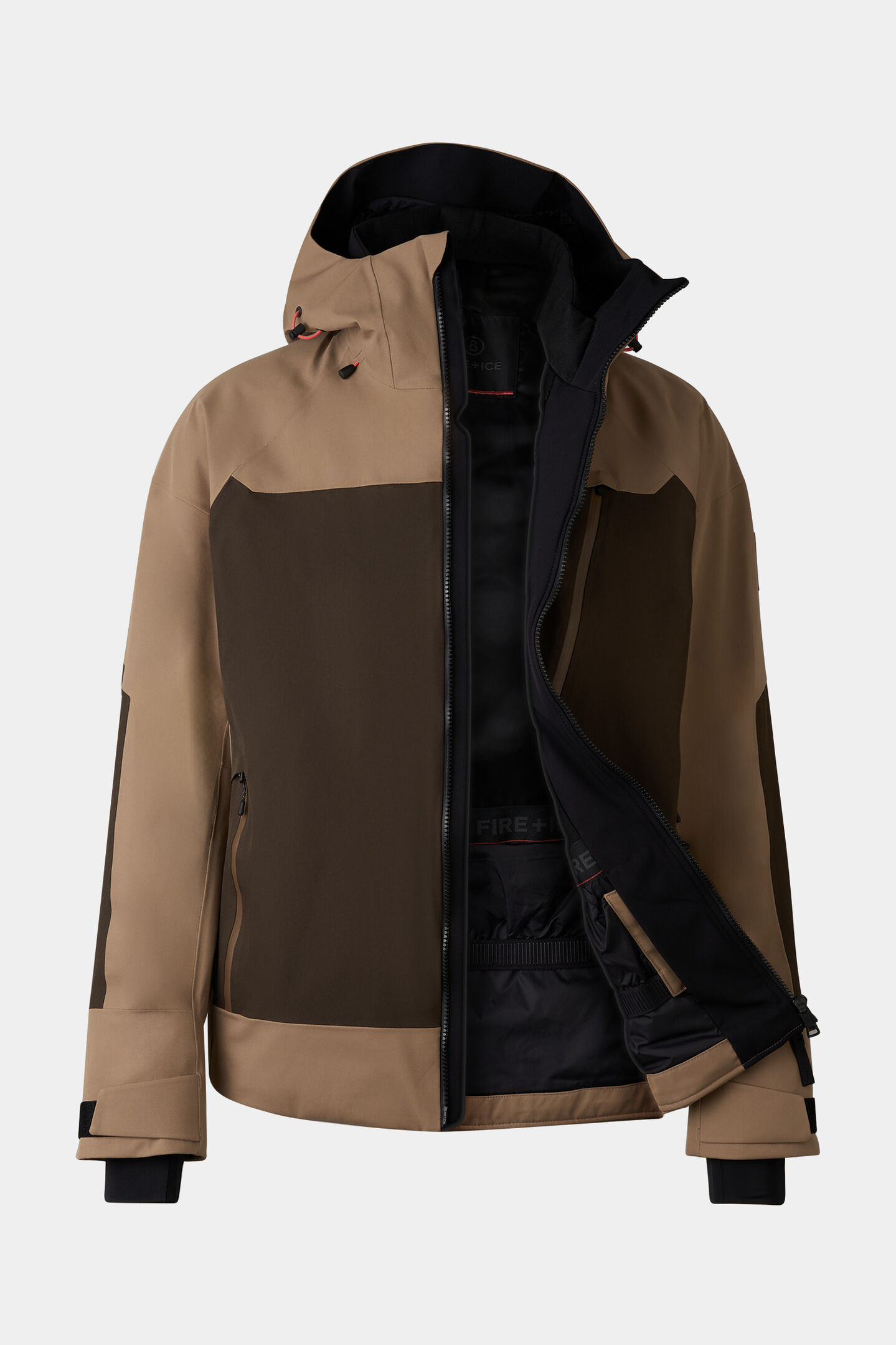 Veste de ski Tajo Caramel/Chocolat