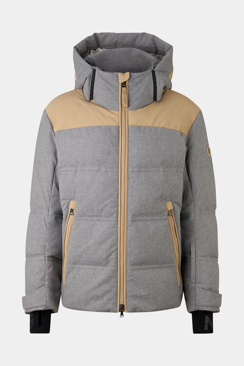 Ski-Daunenjacke Wali Grau/Beige