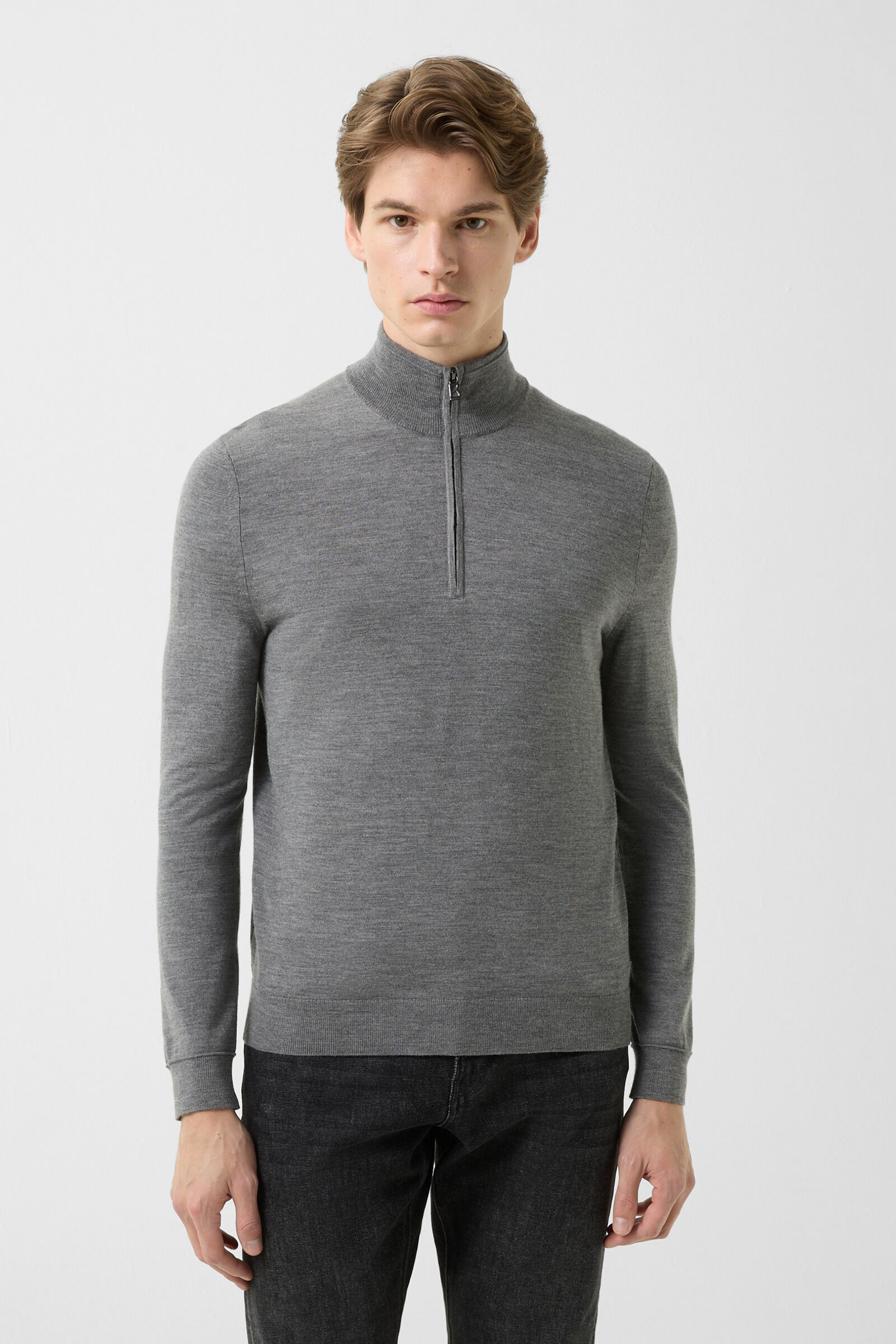 Virgin wool Ouri troyer Grey