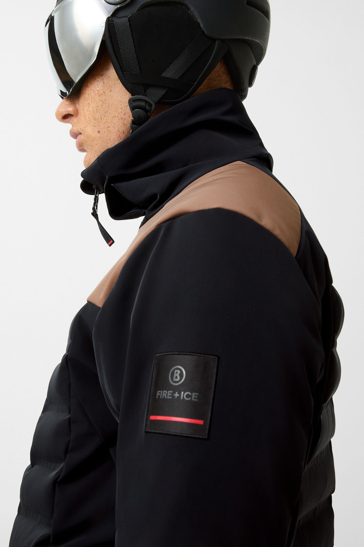 Veste de ski Radek noir/beige
