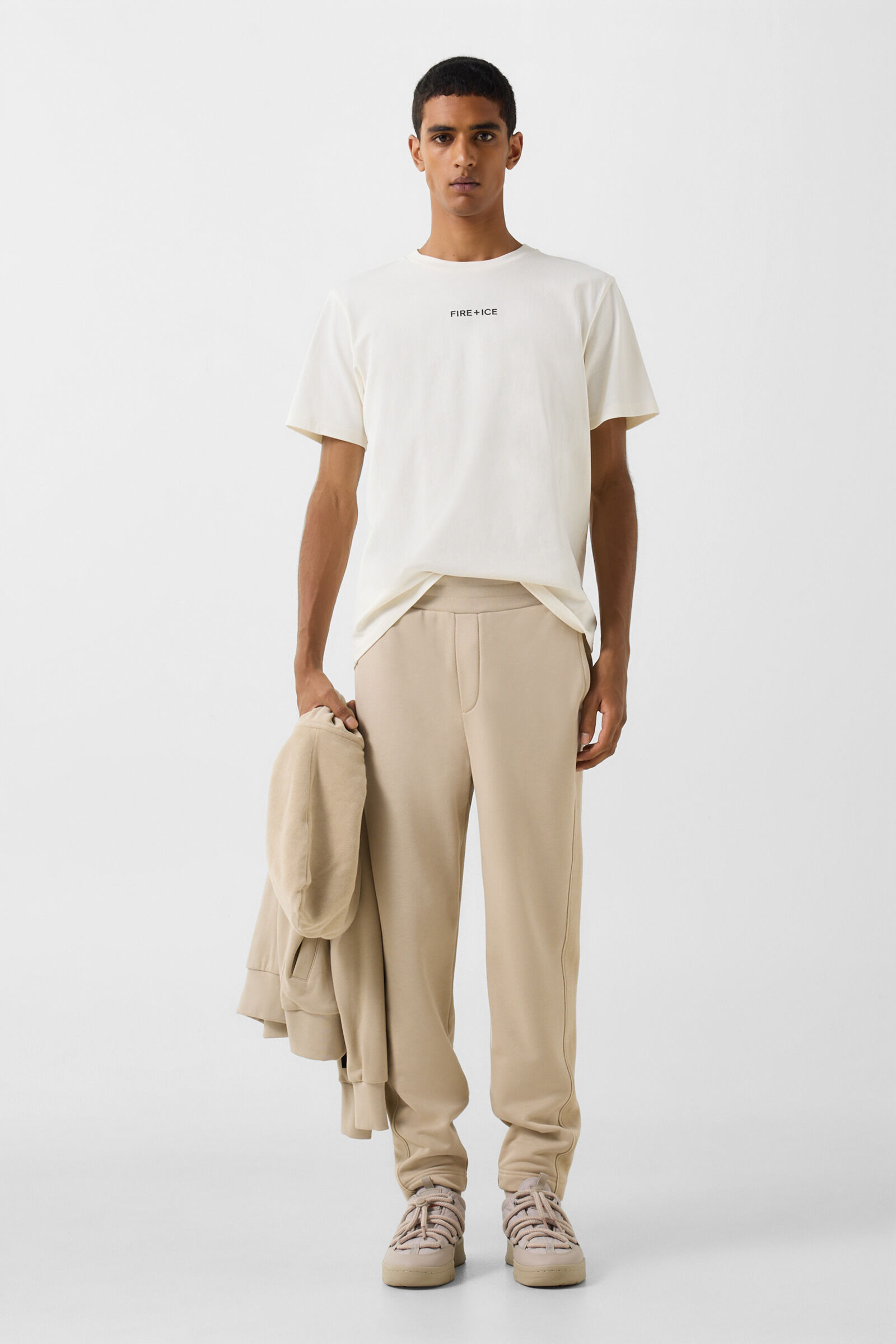 Baumwoll-T-Shirt Mick Off-White